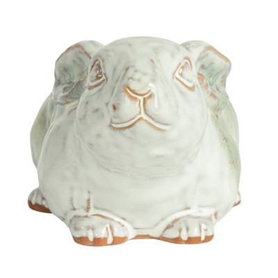 Janekia Reactive Glaze Rabbit Statue Planter