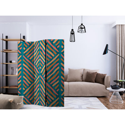 135cm W x 172cm H 3 - Panel One Sided Room Divider Folding Room Divider