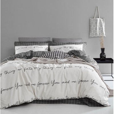 Ensemble de housse de couette 100% coton Alderson
