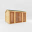 Mercia 13ft x 10ft Home Office Studio Log Cabin With UPVC Windows & Doors (44mm)-105863284