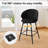 Swivel Velvet Upholstered Bar Stools，Set of 3-606862430-644499185-644499187