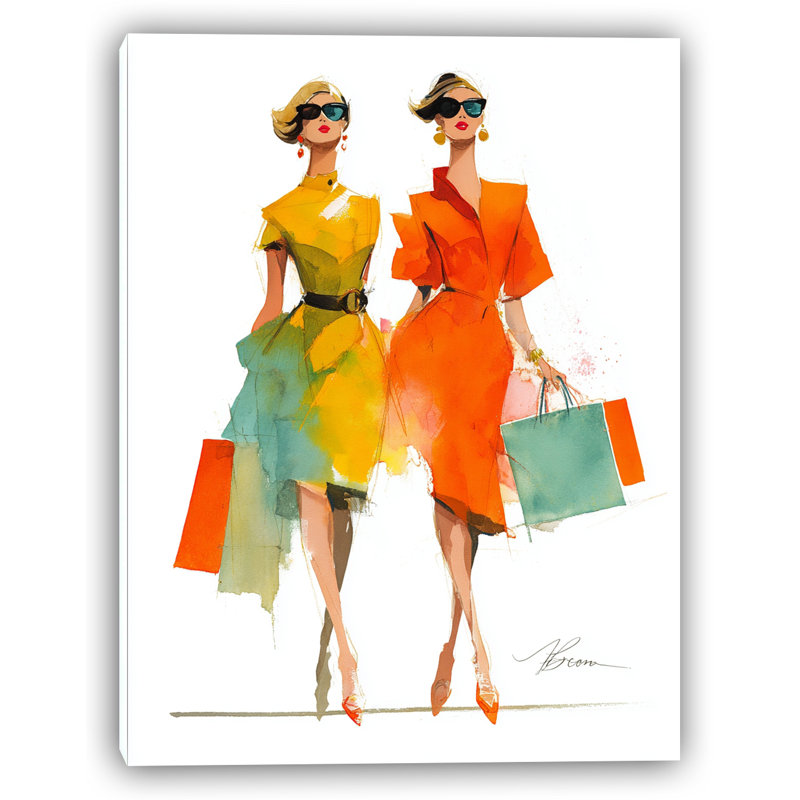Art mural chic sur toile tendue Duo
