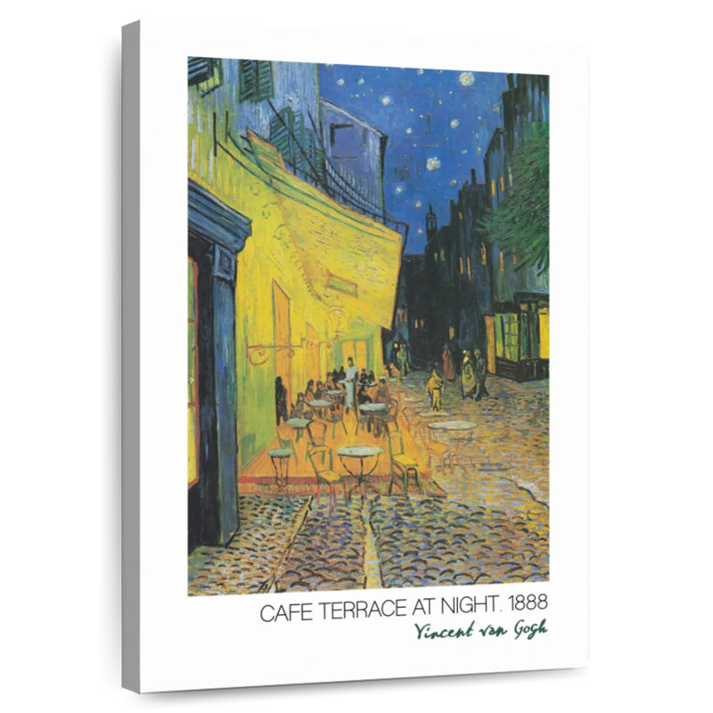 Cafe Terrace Van Gogh Exhibition Poster, 51" H x 34" W