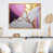 Toile avec cadre flottant or