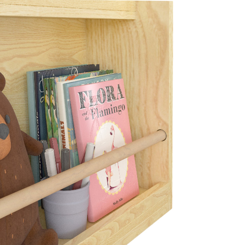 Bibliothèque pour enfants à 3 niveaux, Naturel