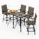 Alyne Square 4 - Person 27.5" Long Bar Height Dining Set