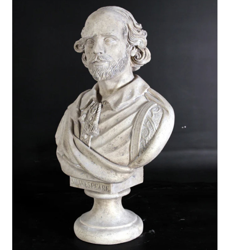 Statue buste William Shakespeare