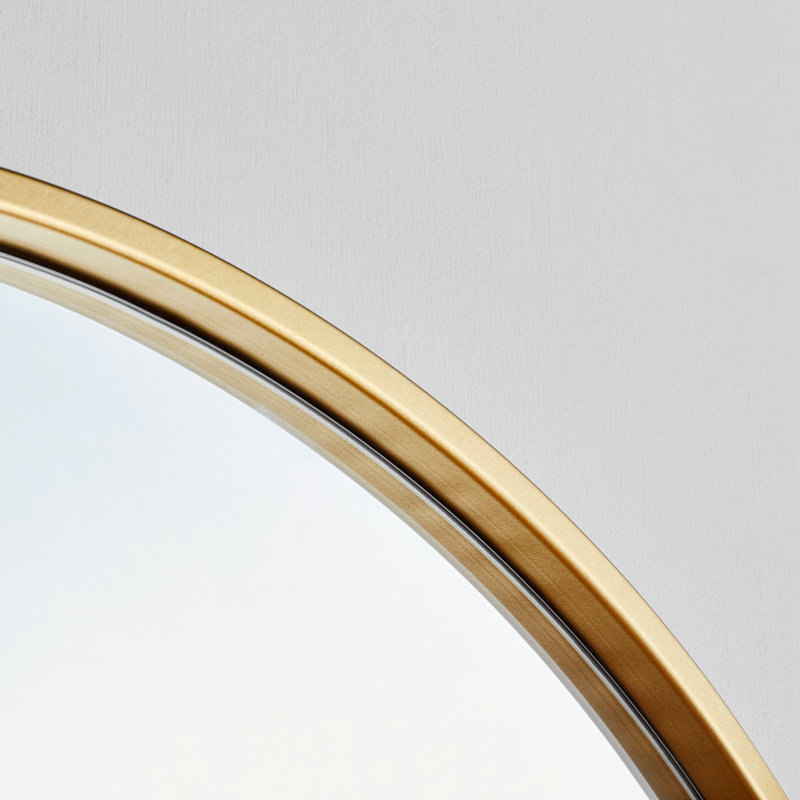 Harmony Round Metal Mirror, Gold