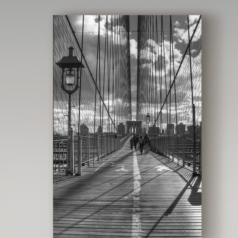 Avisha «Brooklyn Bridge 3», reproduction de photo sur toile tendue, H 19 po x l 12 po