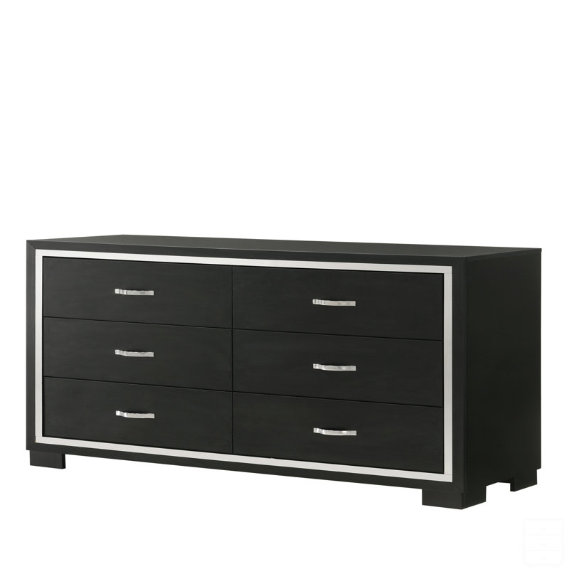 Commode 6 tiroirs Modern Modern Glam