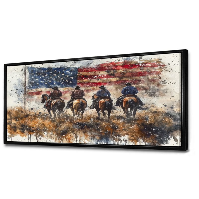 Marieke - États-Unis, art mural, H 28 po x l 60 po, Impression encadrée flottante, Noir