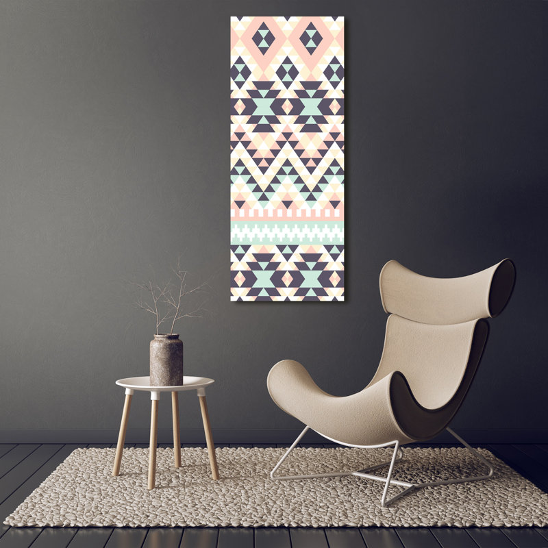 Ethnic Background - Wrapped Canvas Print