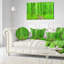 Pathway in Bright Green Forest - Coussin décoratif imprimé forêt-89808513-29895519