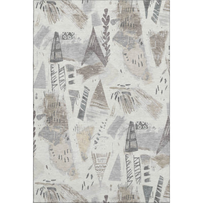 Premium Machine Washable Harjo AMF1573 Modern Rug