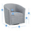 Fauteuil demi-tonneau pivotant au henné Lainey-2028428161