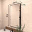 Miroir de salle de bain mural moderne avec cadre l 24 po x H 36 po Cozy-515628768-514696199