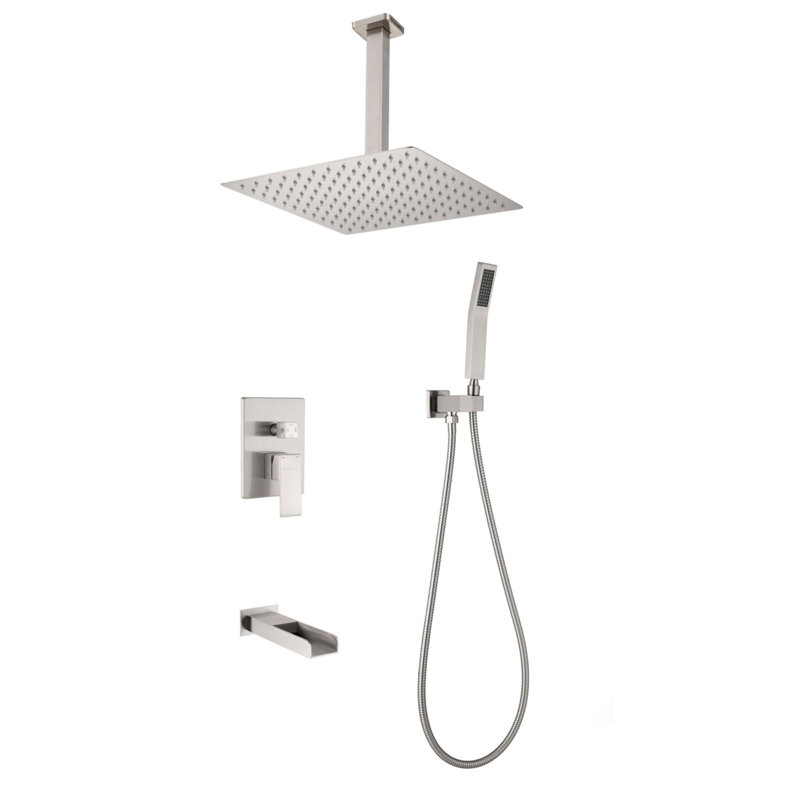 All-In-One Kit with Rough in-Valve, Brushed Nickel