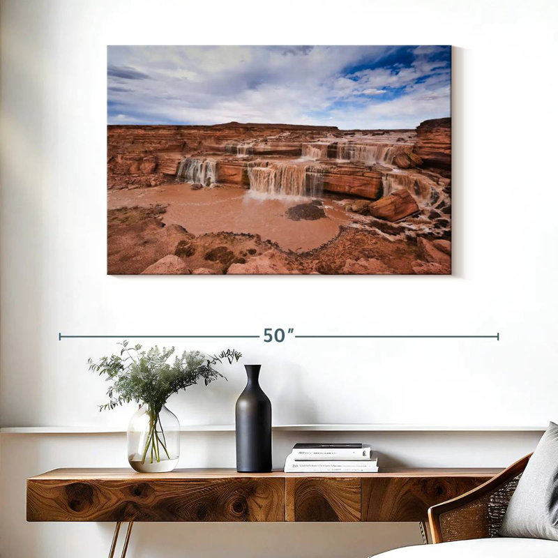 Grande cascade d'Alvord en Arizona, H 26 po x l 39 po
