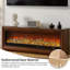 Console de télévision 47,24 "avec foyer électrique en bois massif brun avec fausse flamme réaliste-1488837676-1488837679