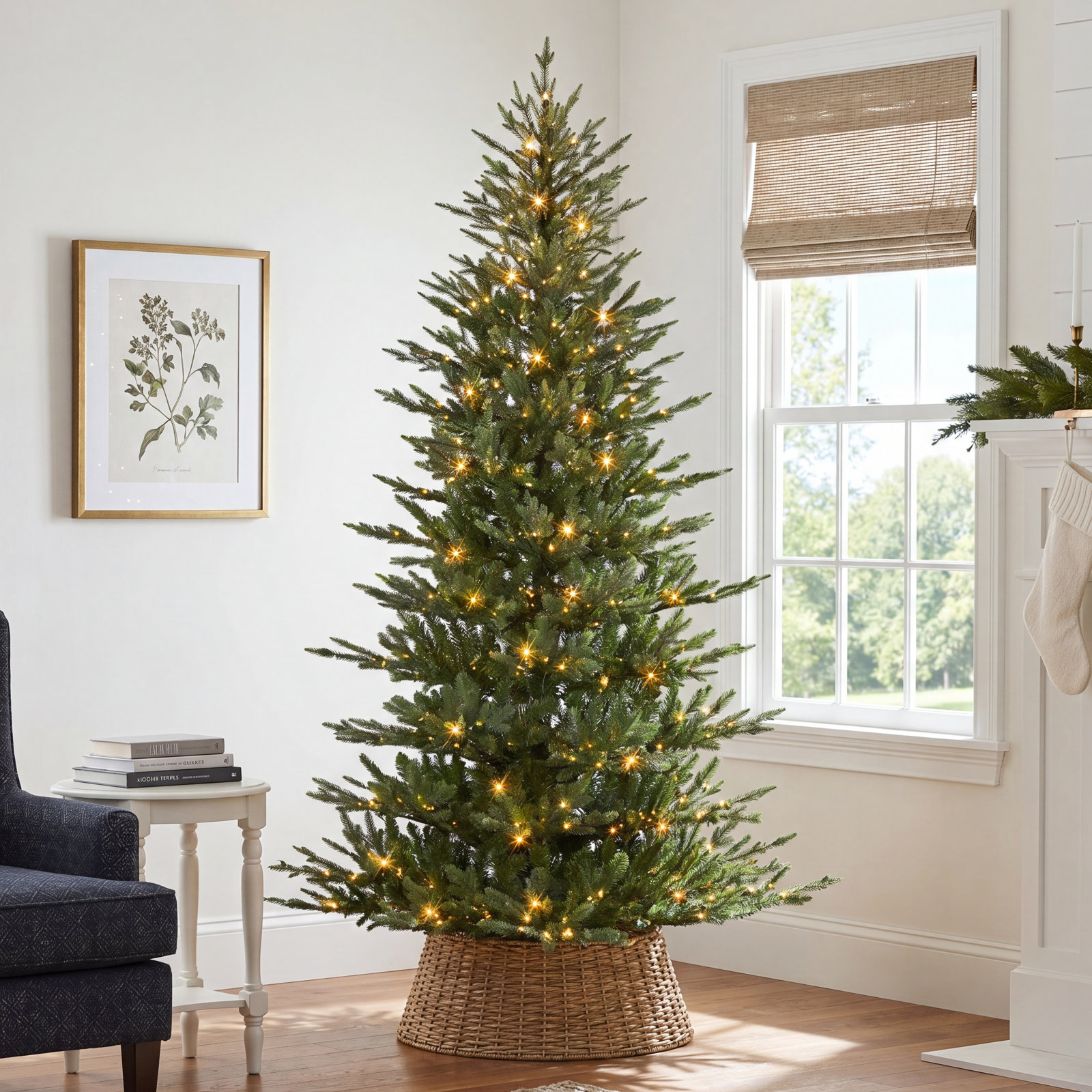 Gracelan 7.5' Lighted Artificial Christmas Tree
