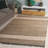 Cape Cod 153 Hand Woven Denim/Jute/Cotton Rug in Green/Beige-187989303