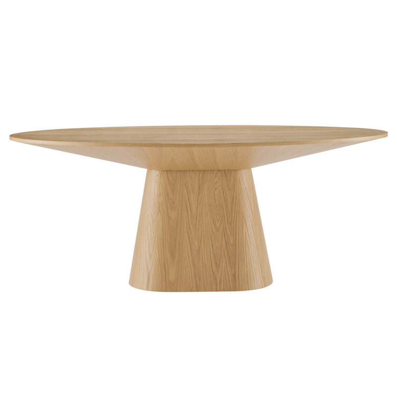 Modway Provision 75" Oval Dining Table, Oak