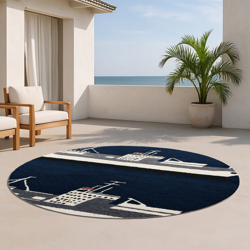 Tapis intérieur et extérieur gris Transport