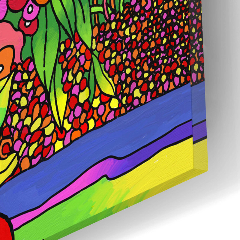 Chenille d'Alice, art mural en verre acrylique par Howie Green, H 16 po x l 12 po x P 0,13 po