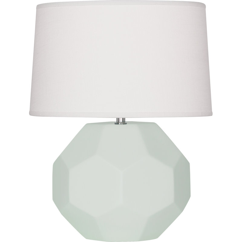 Franklin Table Lamp, Matte Celadon, 23.5" H x 19.5" W x 19.5" D