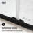 VIGO Paloma 56"–60" W x 74" H Semi-Frameless Double Sliding Shower Door in Matte Black with Clear Tempered Glass-124638802