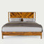 Base de lit avec tête de lit Vivian DELUXE - bois d'acacia-775379058-797625049