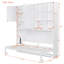 Lit escamotable mural simple avec armoire supérieure, tablettes, lit pliable peu encombrant avec lumière et USB-1414633268