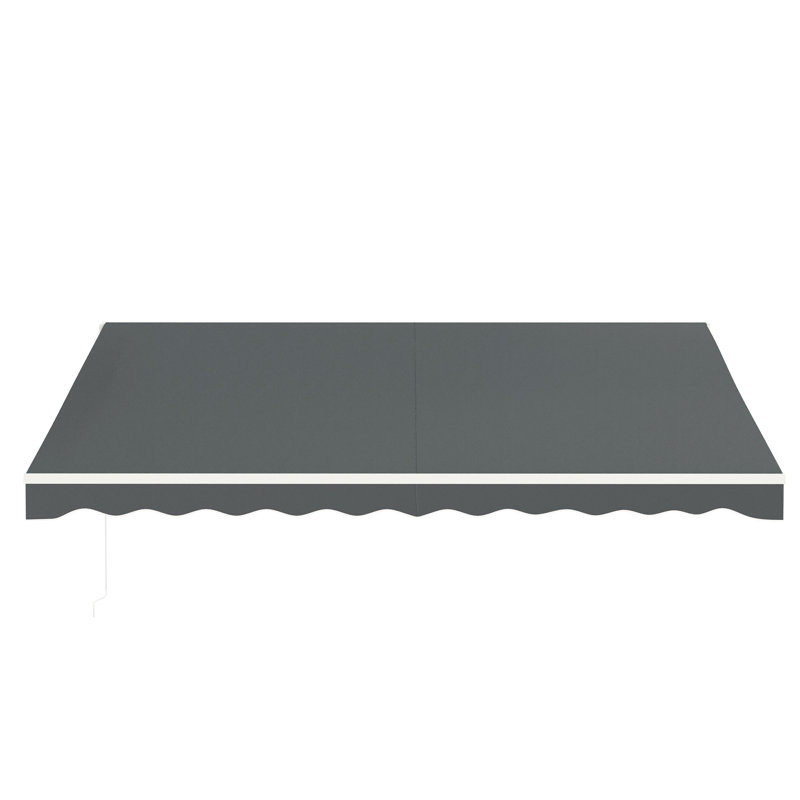 Auvent de patio rétractable, L 118,1 po x P 153,5 po
