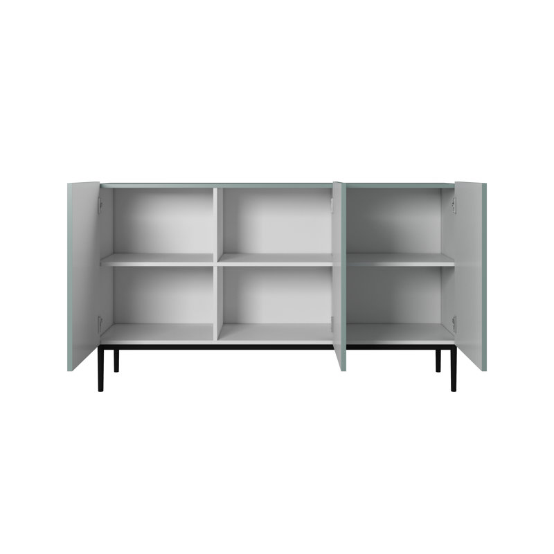 150cm Sideboard, Green/Black