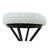 Floral Print Counter Height Bar Stool With Footrest Set Of 2 Upholstered Round Barstools For Kitchen & Dining Room