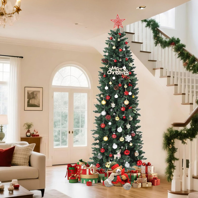 Lighted Artificial Christmas Tree, 0.9m H