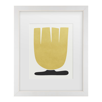 Amini54  Tulip Flower Matted Framed Art