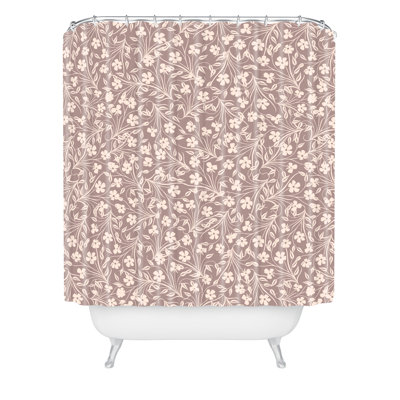 Rideau de douche simple à fleur pâle jenean morrison