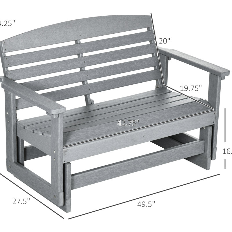 Chaise berçante d'extérieur avec cadre pour chaise de jardin