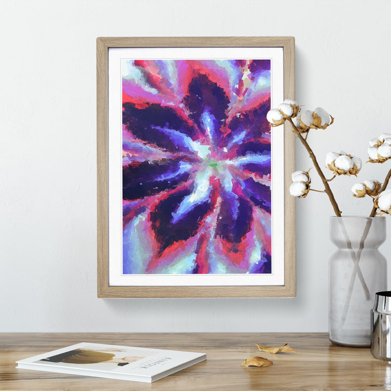 Limitless Abstract - Framed Print, 34cm H x 25cm W x 2cm D, Oak