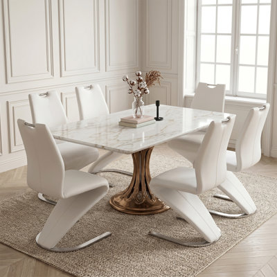 Upholstered Cantilever Chair
