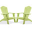 Ensemble de 2 chaises d'extérieur surdimensionnées Adirondack