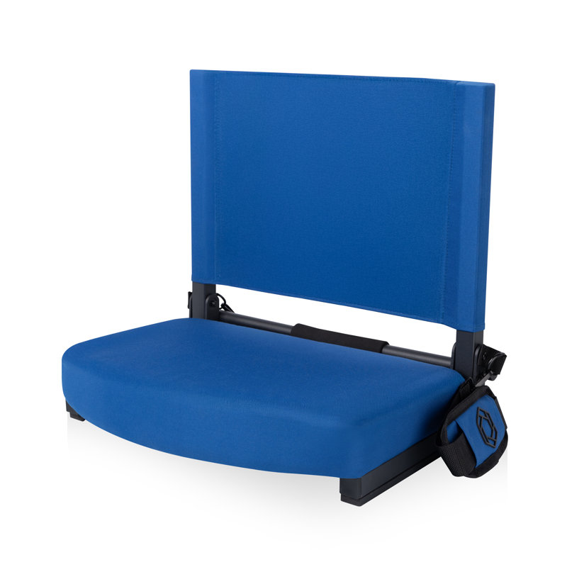 Siège de stade de football américain - Chaise pliante légère et portable pour gradins et bancs Takao, Bleu