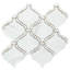  Carreau de mosaïque murale en verre satiné Tahitian Pearl 14 po x 14,5 po-93419312