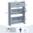 Shoe Cabinet with 2 Flip Drawers & Top Drawer, High-Gloss Hidden Entryway Shoe Storage Organizer-644522178-691230664