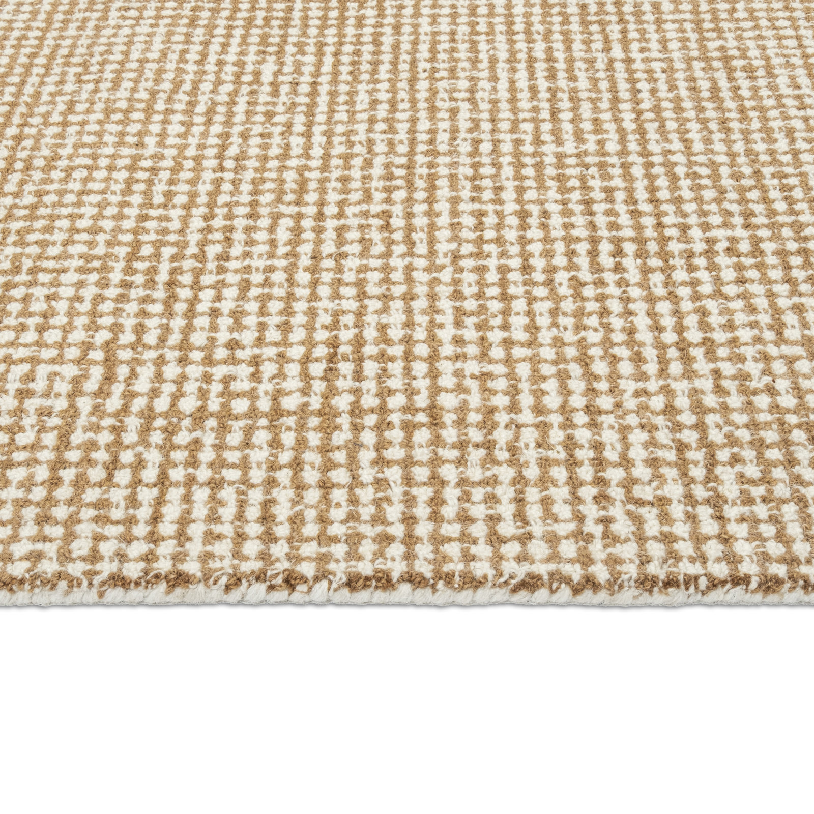 Askino Hand-Tufted Wool Area Rug, Rust, Rectangle 7'9" x 9'9"