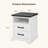 Farmhouse Nightstand with Charging Station, End Table with Large Drawers, Small Side Table, Bedside Dresser Chest-118661006