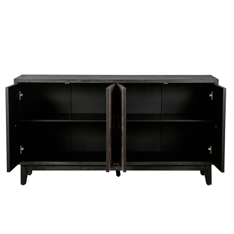Armoire de rangement en bois Rebecka, Brun antique