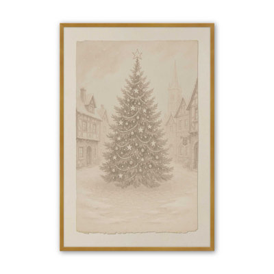 «Town Square Noel», reproduction d'art