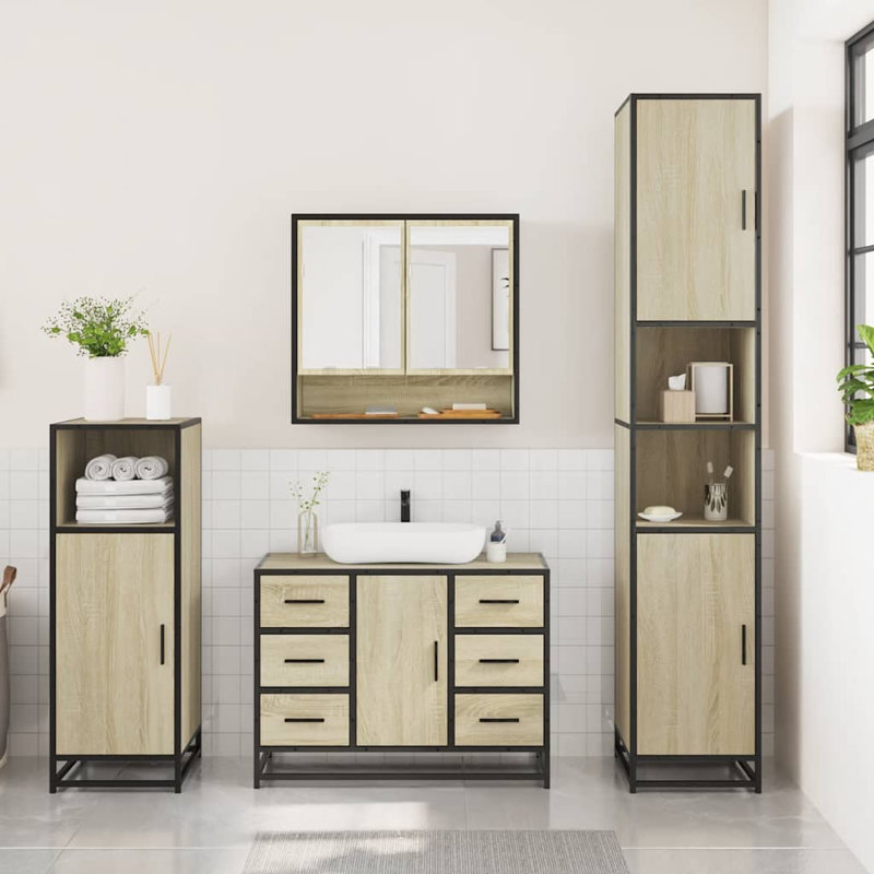 Amillano Bathroom Furniture Suite, Sonoma Oak